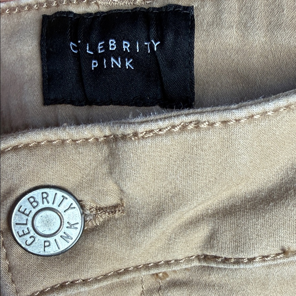 Celebrity Pink Women's Tan Shorts Size 9/29 - Picture 2 of 4